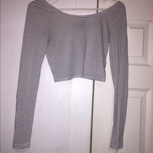 Striped crop top